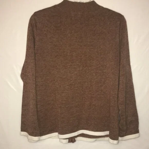 Mercer Street Studio Snowman Cardigan Medium Christmas Sweater - Picture 8 of 14